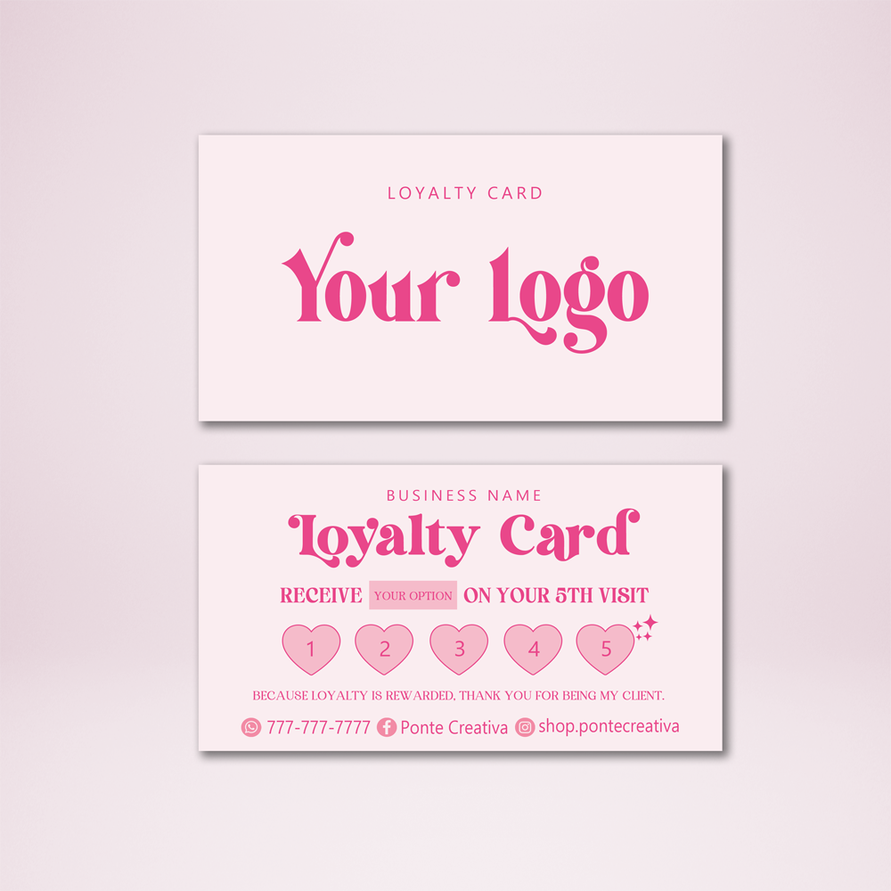 Custom Loyalty Cards / Tarjeta de lealtad
