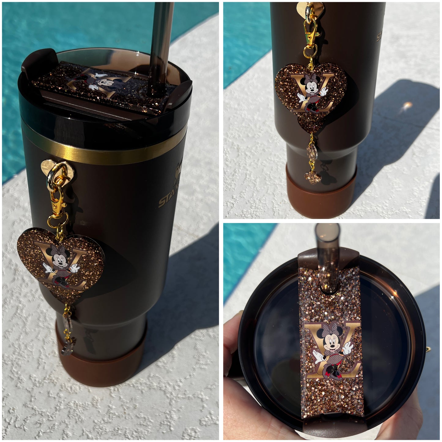 Minnie LV Accessories for Stanley 40oz (Topper & Charms)