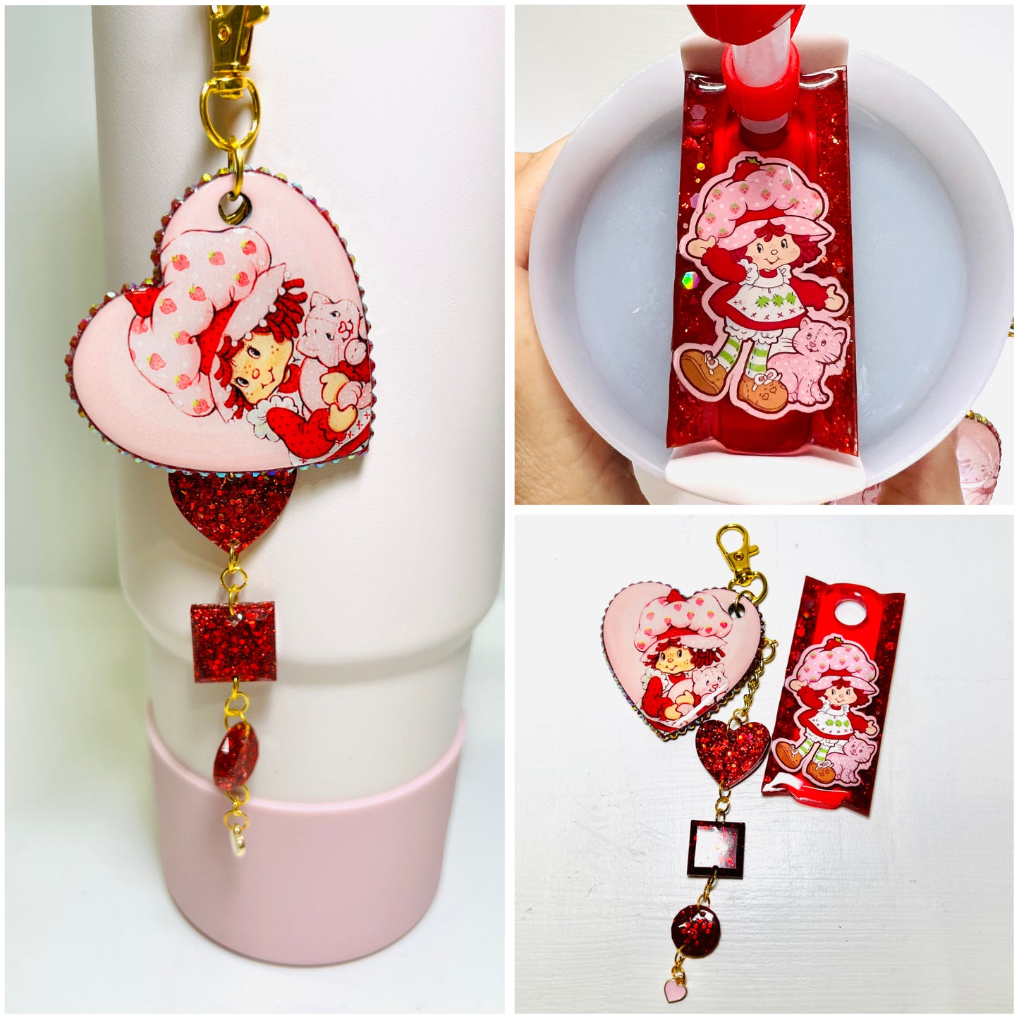 Strawberry Shortcake Accessories for Stanley 30oz (Topper & Charms)