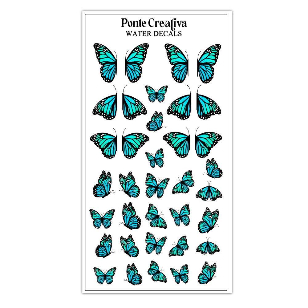 Monarch Butterfly Water Decals