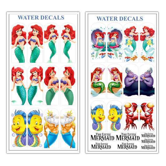 Princess Ariel  Water Decals