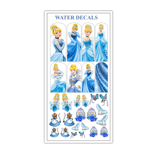 Cinderella / La Cenicienta Water Decals