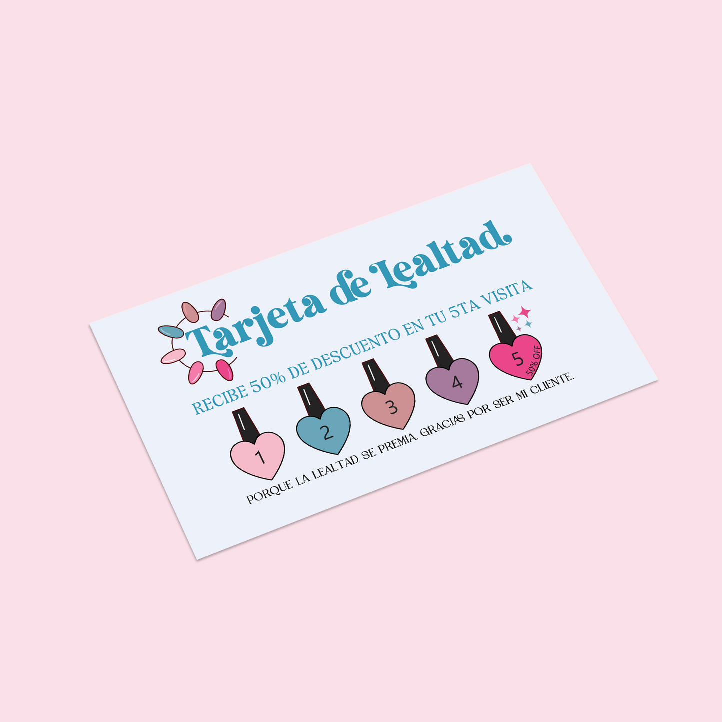 Nails Loyalty Cards / Tarjeta de lealtad