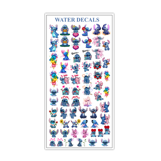 Stitch v2 ( Small ) Water decals