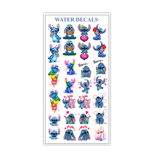 Stitch v2 ( Large) Water decals