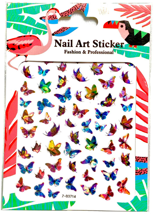 Butterfly Nails Stickers (3714)