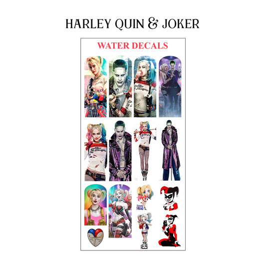 Harley Quin & Joker Water Decals