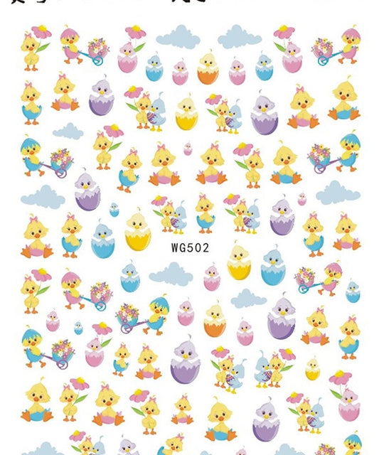 Easter Nails Stickers 502