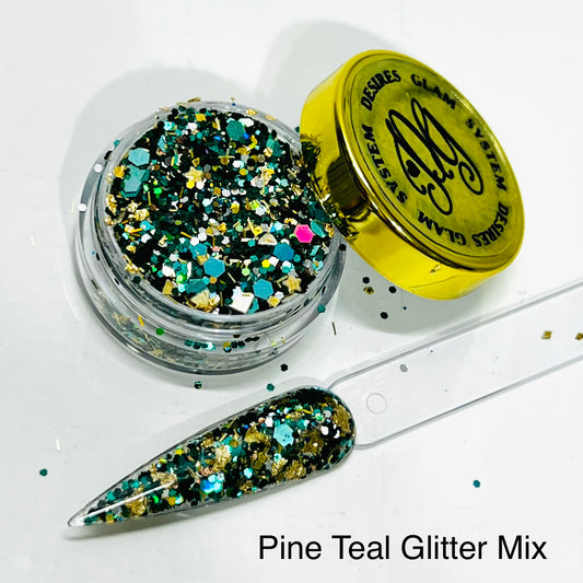 Pine Teal Glitter Mix