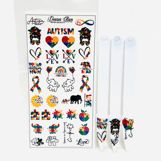 Autism Water Decals (Large)