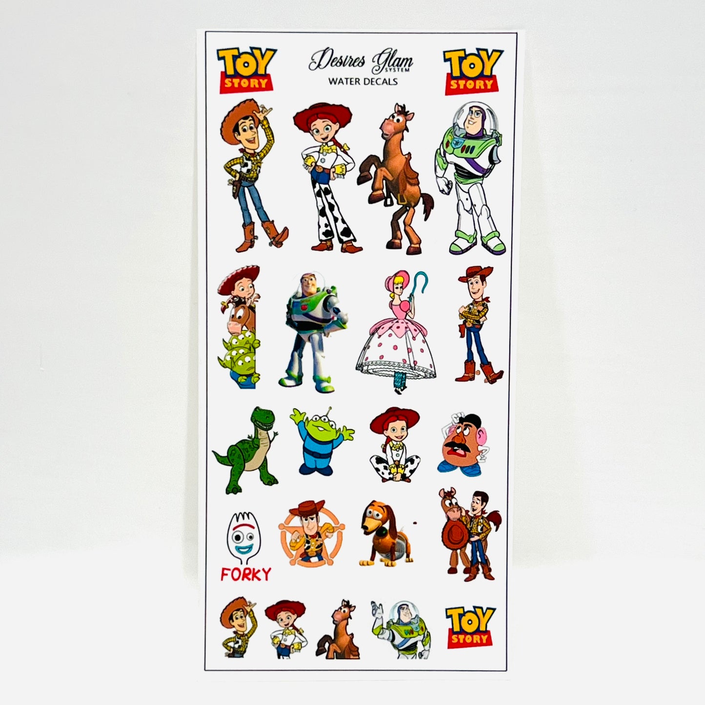 Toy Story Water Decals