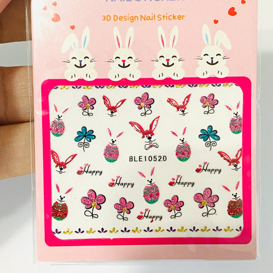 Easter Nails Stickers 1052