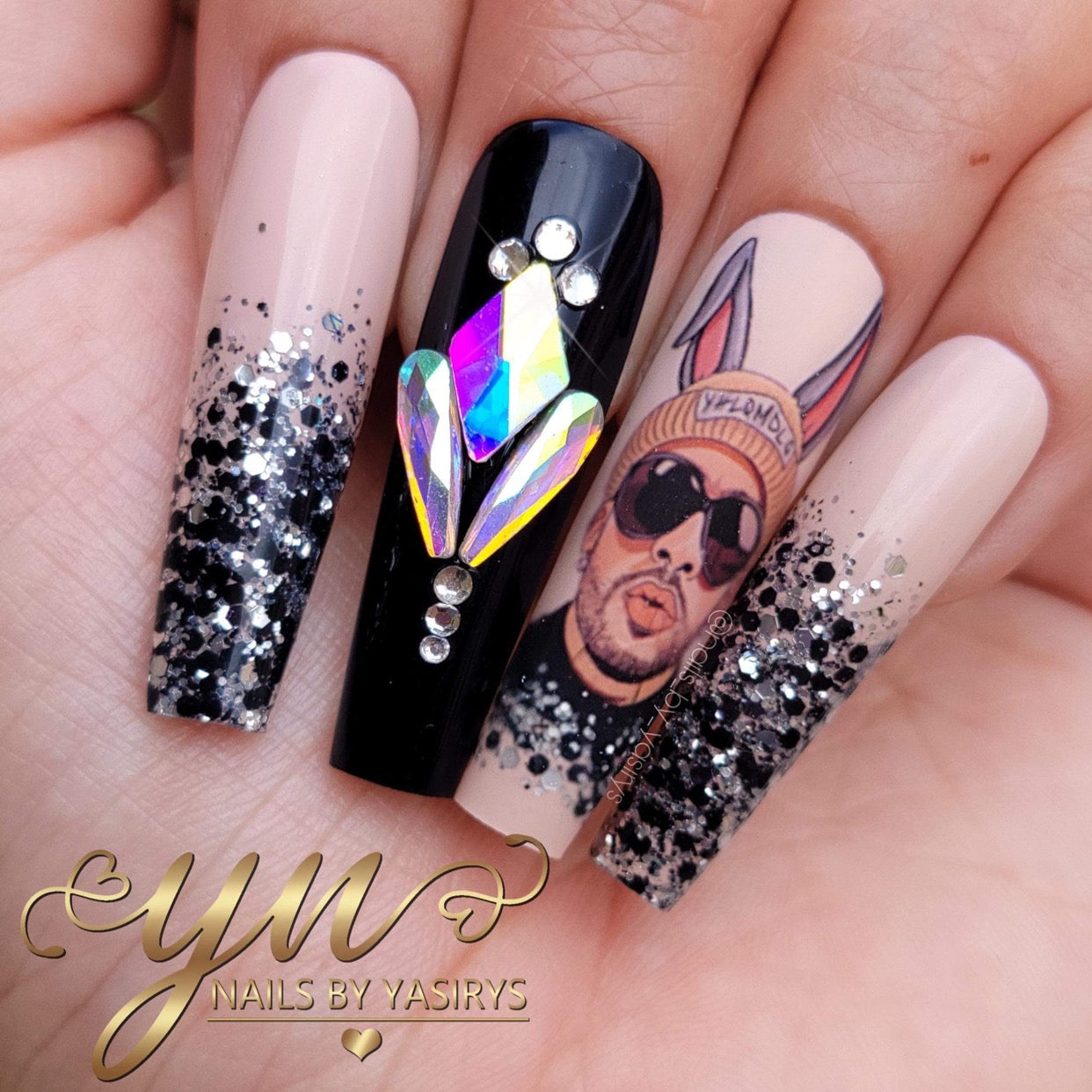 Bad Bunny Water Decals Large