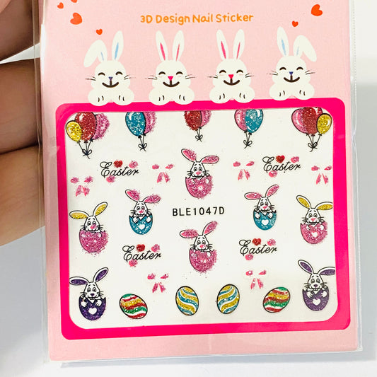 Easter Nails Stickers 1047