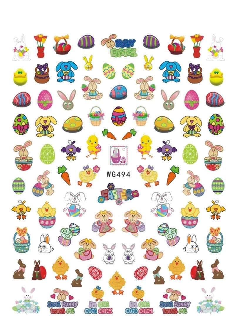 Easter Nails Stickers 494