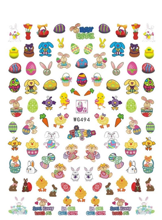 Easter Nails Stickers 494