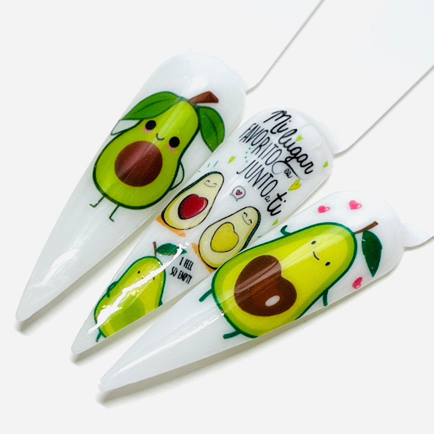 Avocado / Aguacate / Water Decals (Large to Small)