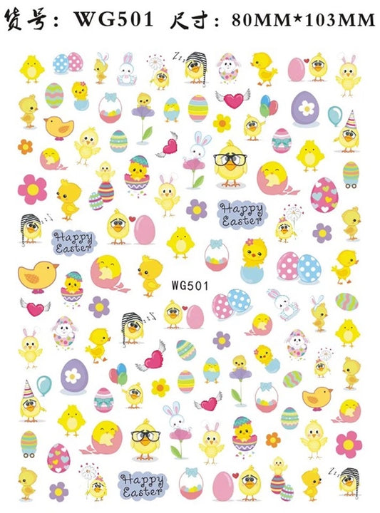 Easter Nail Sticker WG501