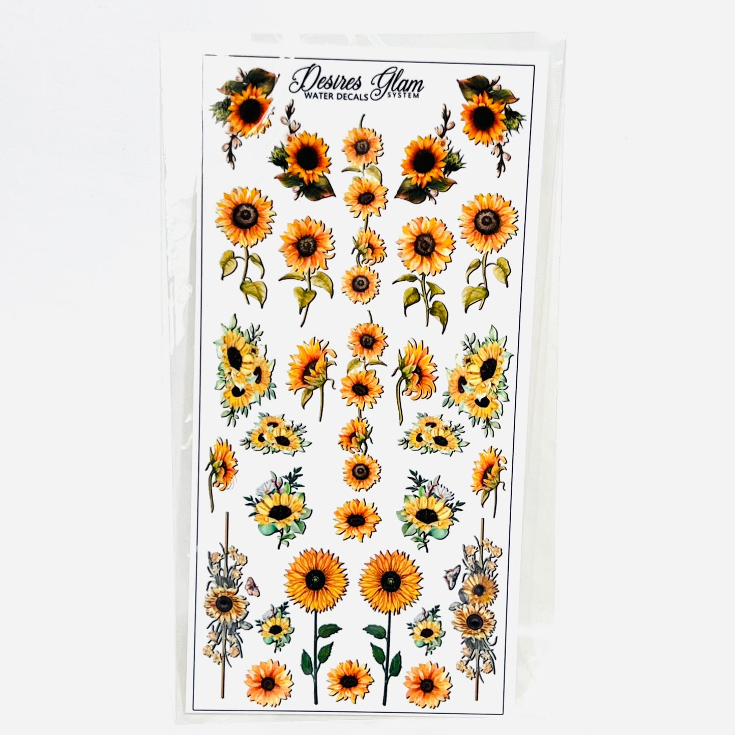 Sunflowers 2 Flowers Water decals