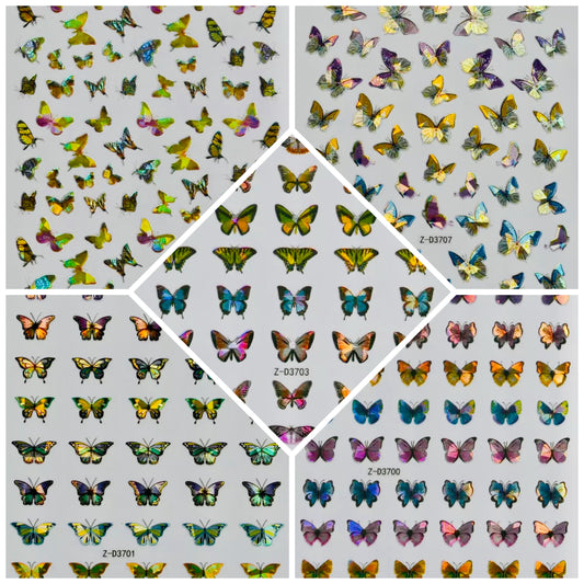🦋 Reflective Butterflies Stickers kit 9pcs
