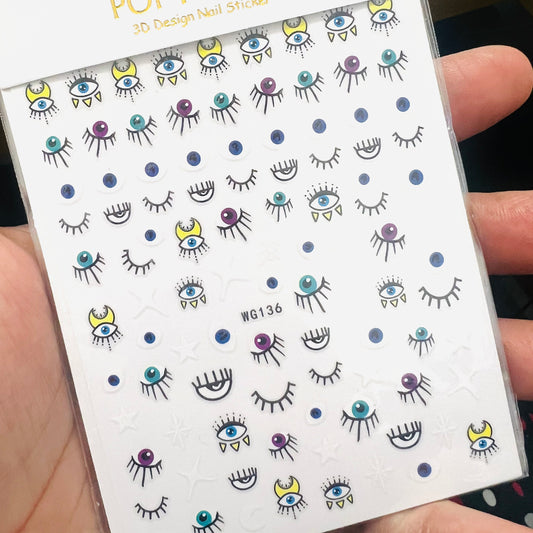 Evil Eye Nails Stickers 136