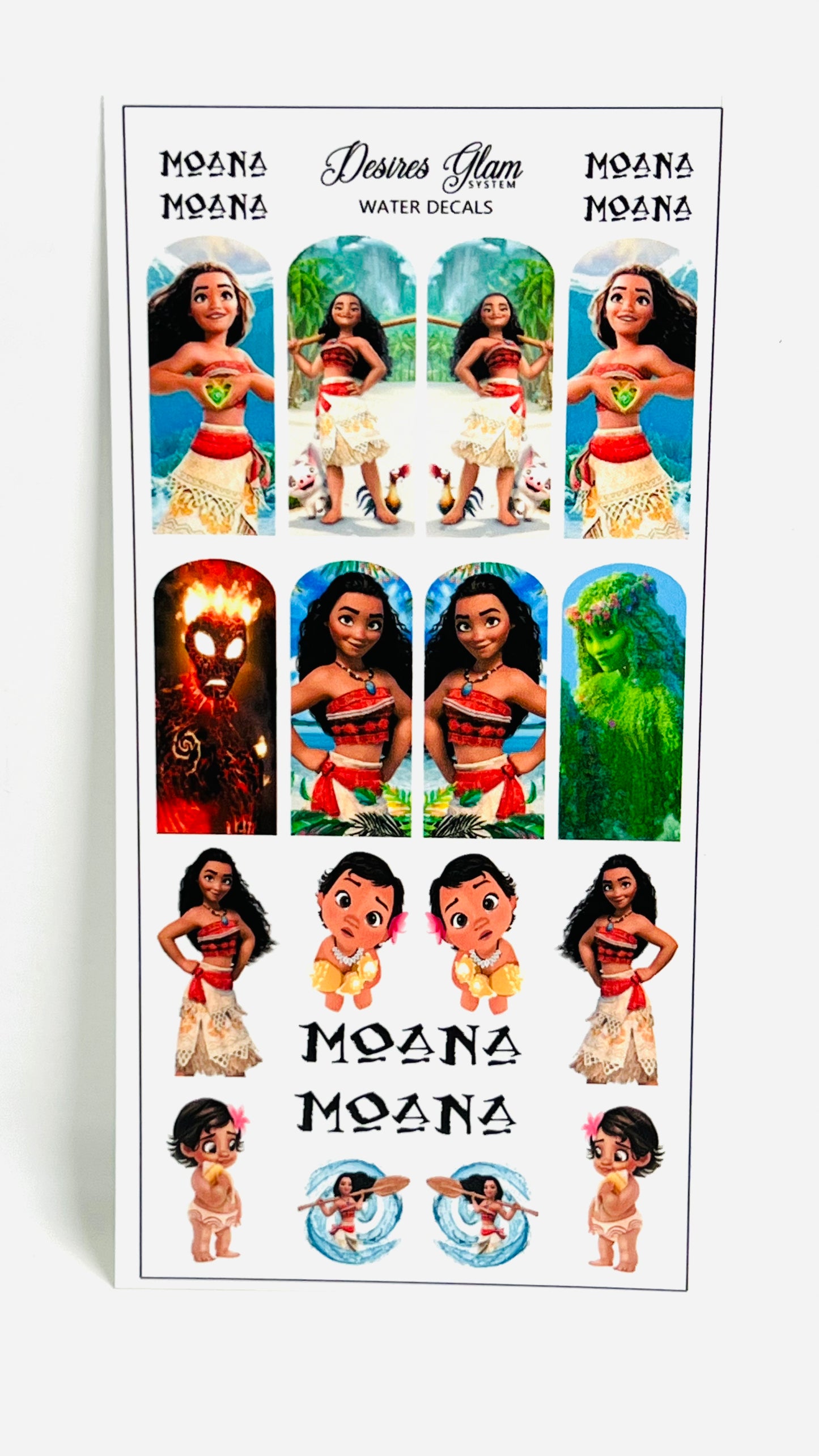 Moana Water Decals