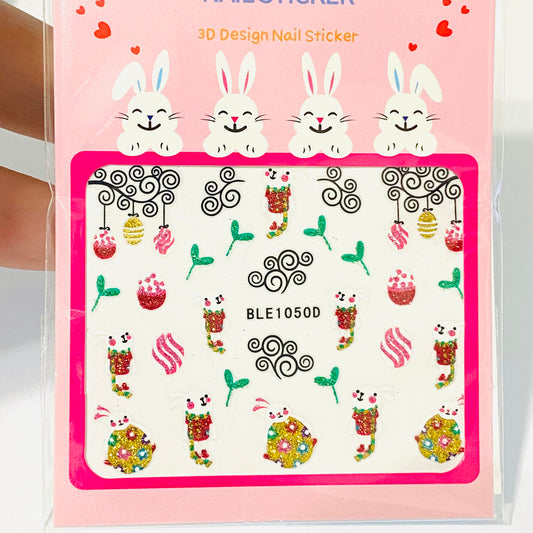 Easter Nails Stickers 1050