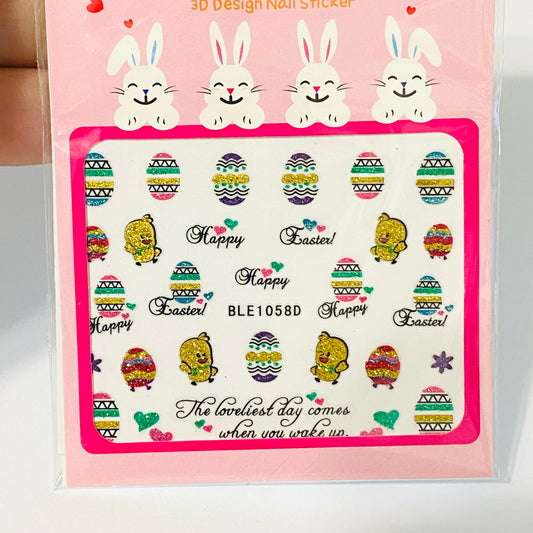 Easter Nails Stickers 1058