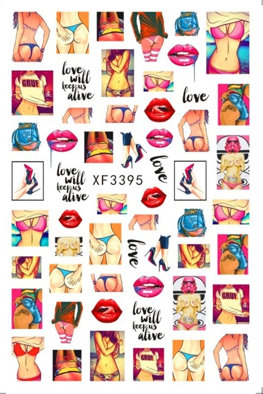 Sexy Girls nails Stickers 95