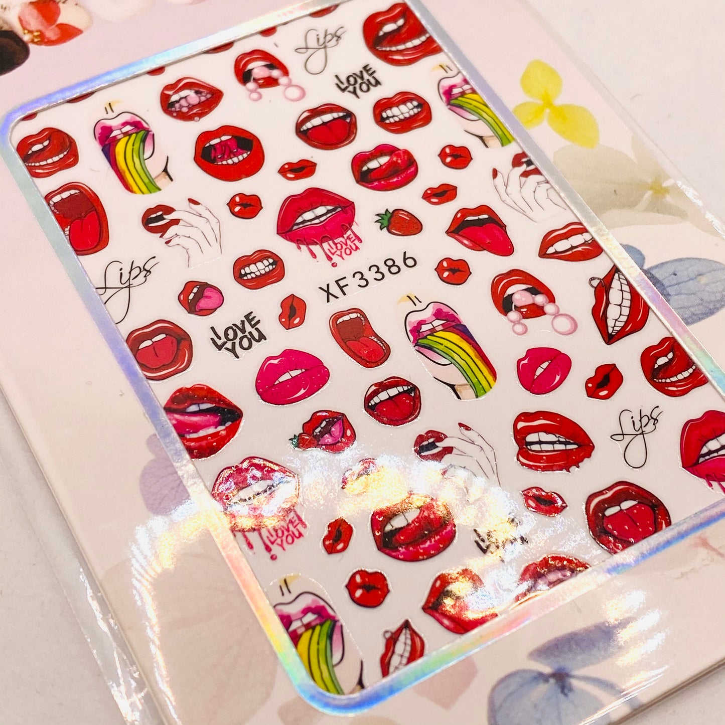 Sexy Lips Nails Stickers 86