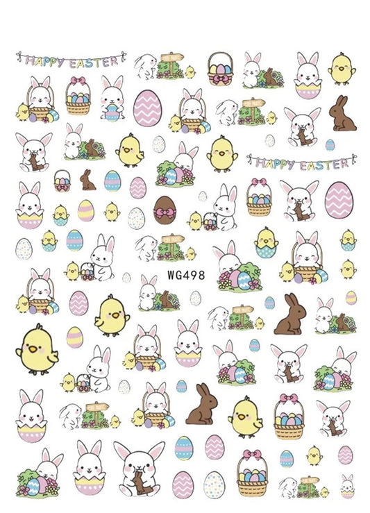 Easter Nails Sticker 498