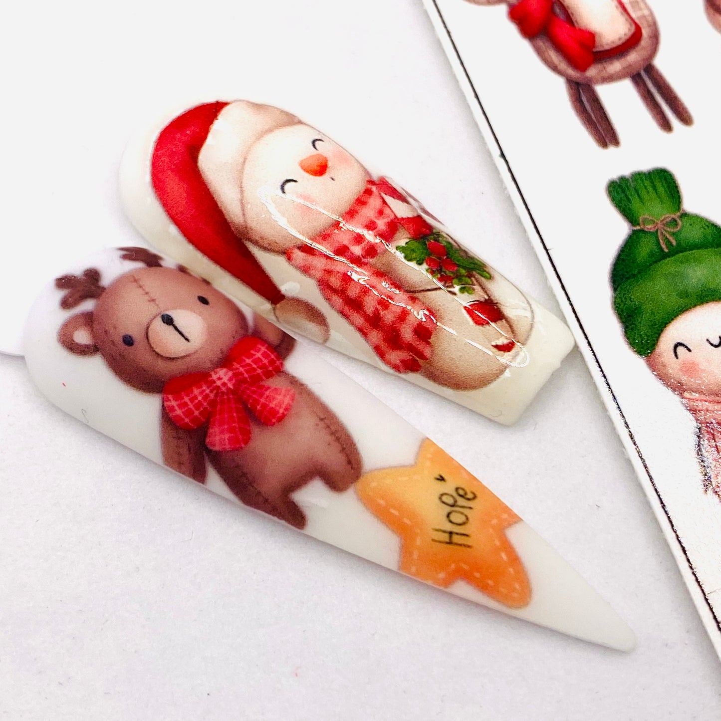 Cute Christmas Water Decals (Big Size)