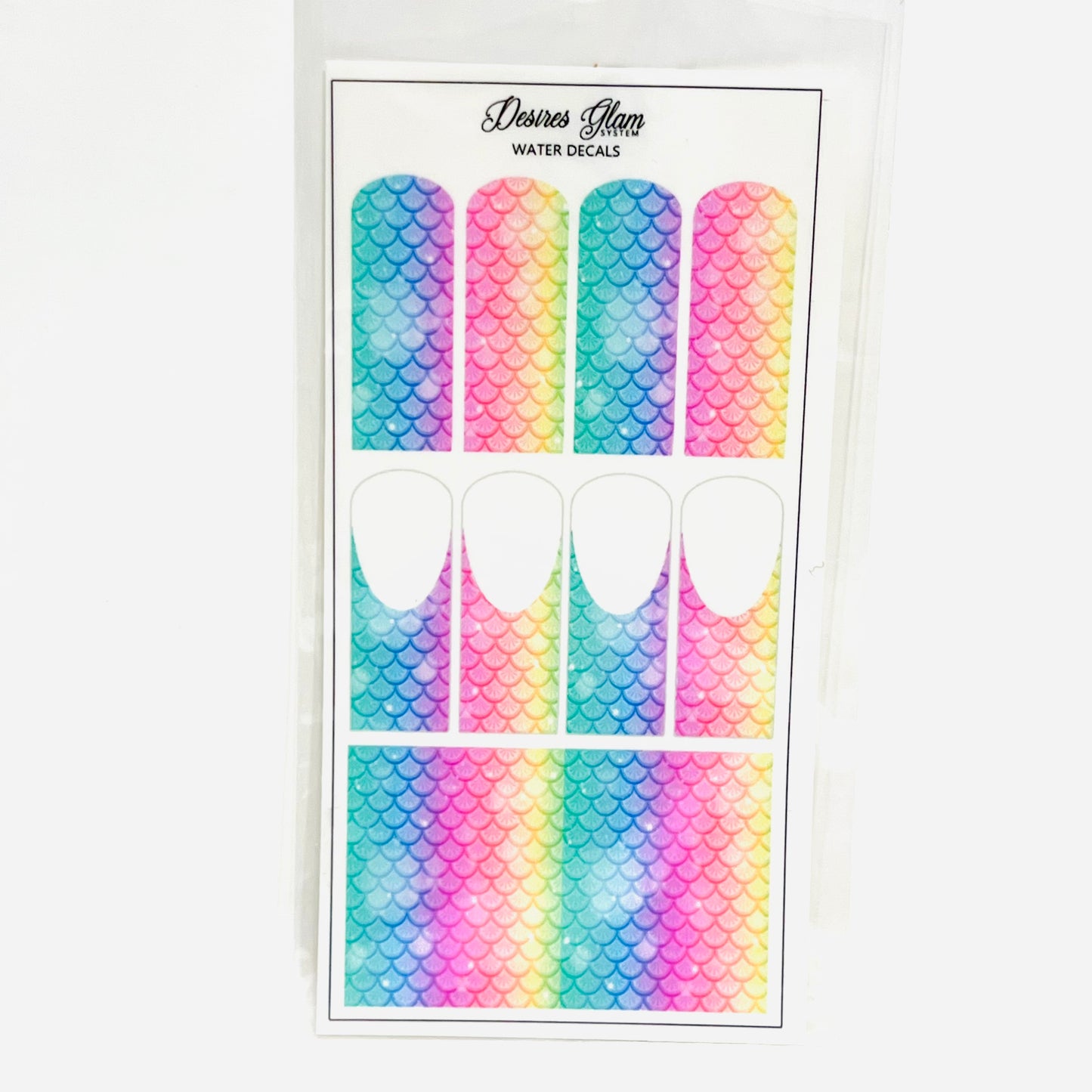 Mermaid Tail Water Decals (6 Colors to choose)
