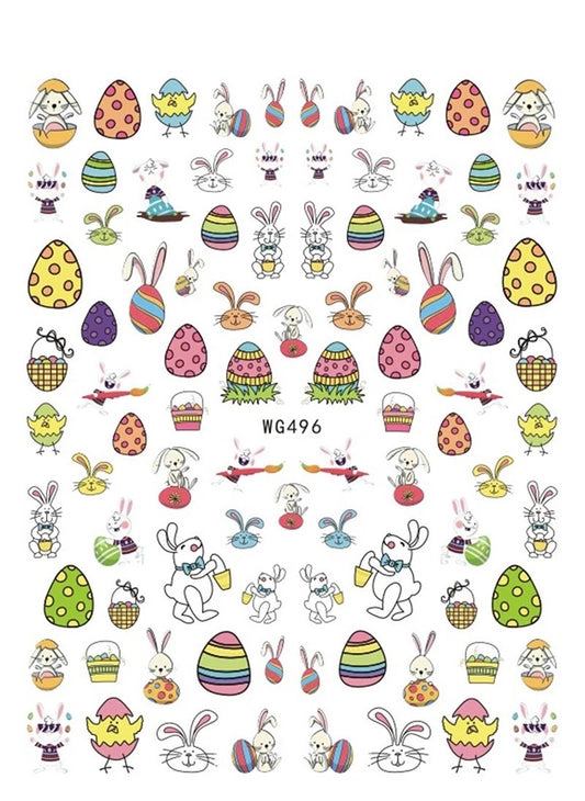 Easter Nails Stickers 496