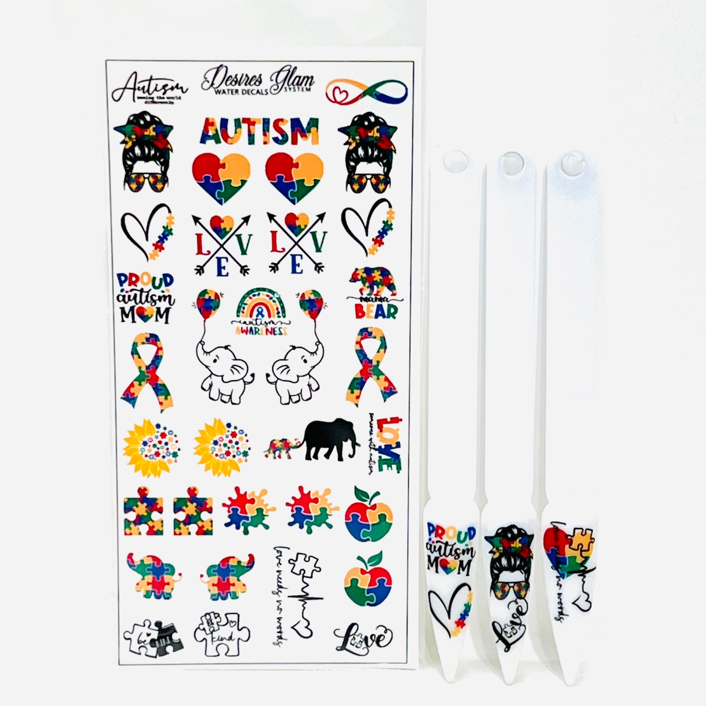 Autism Water Decals (Large)