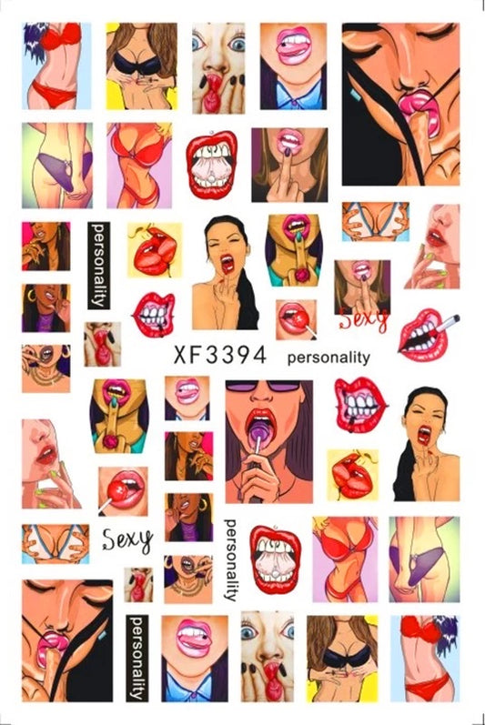 Sexy Girls Nails Stickers 94